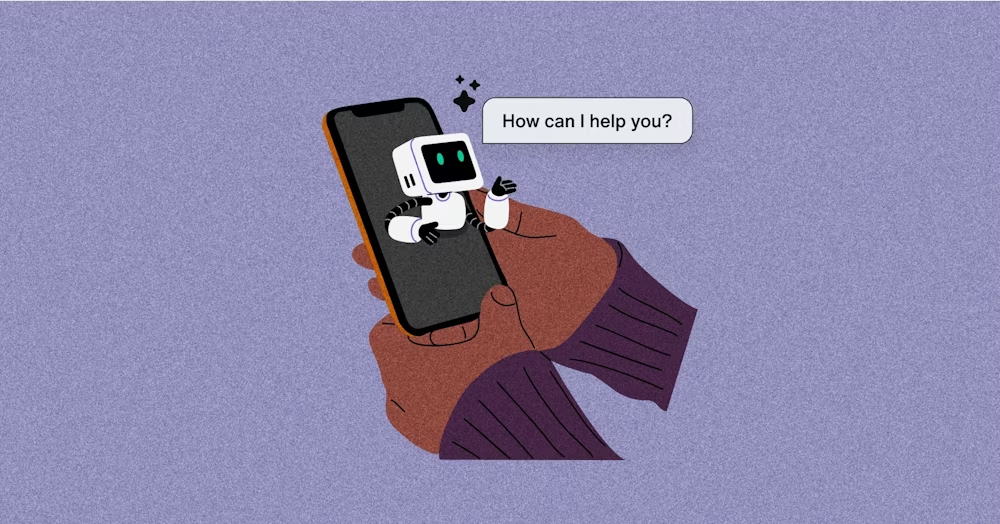 AI customer experience illustration