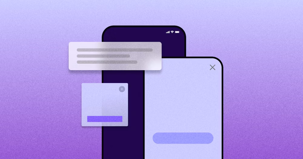 In-app messaging illustration